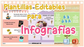 PLANTILLAS EDITABLES PARA INFOGRAFIA DESDE WORD [upl. by Adirahs]