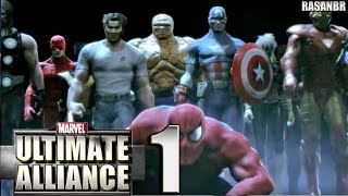 Marvel Ultimate Alliance PSP walkthrough part 1 [upl. by Ahsie]