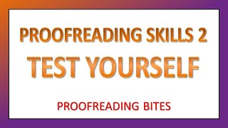 Test Your Proofreading Skills 2 How good are you at proofreading [upl. by Negrom]