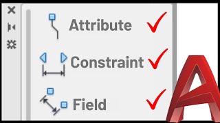 Advanced Autocad Dynamic Block with Attributes Constraints amp Fields [upl. by Anillehs936]