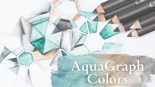 AQUAGRAPH COLORS  WaterSoluble Colored Graphite Pencils by CRETACOLOR [upl. by Audre172]