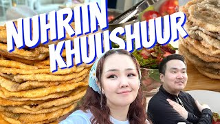 Vlog  Nuhruuruu naadmiin khuushuur hiilgelee ðŸ¥ŸðŸ´ðŸ¥— buun hel am heruul tsemtsel ðŸ˜‚ [upl. by Ahsitniuq410]