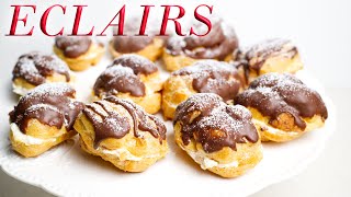 How to make perfect chocolate eclairs [upl. by Sordnaxela266]