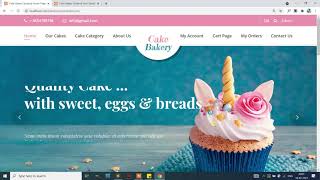 Cake Bakery System Using PHP and MySQL  PHPGurukul [upl. by Corvese]