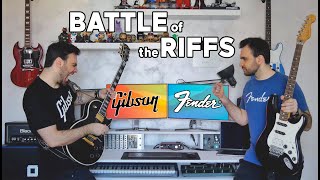 Battle Of The RIFFS LES PAUL vs STRATOCASTER [upl. by Rozanne246]