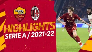 Roma 12 Milan  Serie A Highlights 202122 [upl. by Asilec]