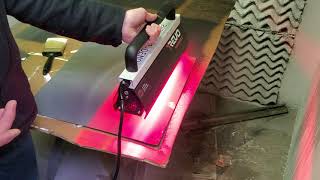 Infrared Paint Curing Lamp Handheld Demonstration [upl. by Codie388]