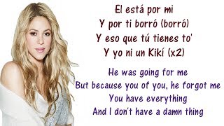 Shakira  Loca Spanish Version ft El Cata Lyrics English and Spanish  Translation amp Meaning [upl. by Eentihw600]