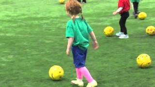 Soccer Practice 3 and 4 year old [upl. by Ariayek]