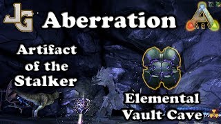 ARK  Artifact of the Stalker  Aberration  Elemental Vault Cave  Guide [upl. by Leanatan]