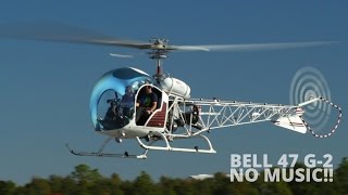 Bell 47 G2 Flight Instruction  Helicopter Spotting [upl. by Neelloc]