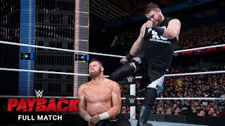 FULL MATCH  Sami Zayn vs Kevin Owens WWE Payback 2016 [upl. by Llenrag]