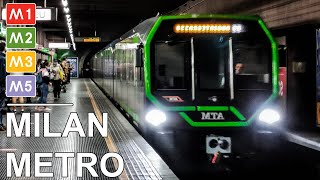 🇮🇹 Milan Metro  All the Lines  Metro di Milano  Tutte le linee 4K 2020 [upl. by Krilov]