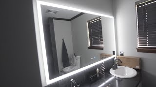 LED Mirror  How to install  Review [upl. by Kal]