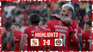 Match Highlights Swindon Town vs Newport County [upl. by Elinad]