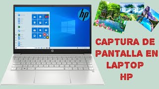 como hacer capturas de pantalla en laptop HP [upl. by Elianora]