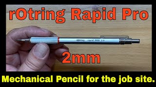 rOtring Rapid Pro Mechanical Pencil 2mm [upl. by Dimitri726]