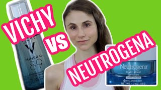 Vichy mineral 89 versus Neutrogena hydroboost gel cream Dr Dray [upl. by Notsyrb]