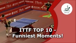 Table Tenniss 10 Funniest Moments [upl. by Iadrahc]