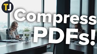 How to Compress PDFs in Windows 10 [upl. by Ecilayram]