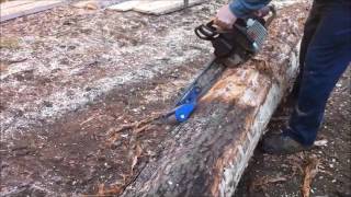 Debarking logs with the Log Wizard [upl. by Trinl]