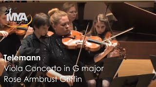 Telemann Viola Concerto in G major Rose Armbrust Griffin [upl. by Scopp]