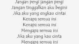 Selamat Tinggal  Zizan ft Dina Lyric [upl. by Arvid]