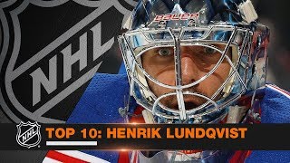 Top 10 Henrik Lundqvist saves from 201718 [upl. by Niliac73]