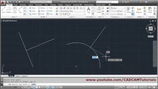 AutoCAD Draw Line Perpendicular to Another Line or Curve [upl. by Nyvek]