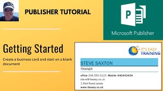 Microsoft Publisher for beginners [upl. by Phelia935]