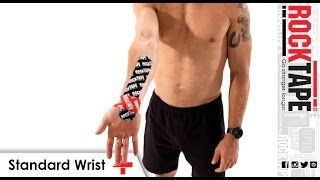 RockTape  Kinesiology Tape Instruction  Wrist [upl. by Ettesil166]