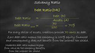 Solvency Ratio  Debt Ratio [upl. by Anelegna]