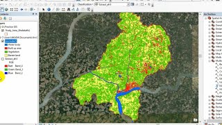 Unsupervised Classification  Land Cover Map using ArcGIS [upl. by Yasmin]