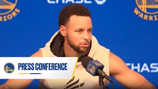 Stephen Curry Recaps 32Point Performance vs Rockets  Nov 20 2023 [upl. by Platus]