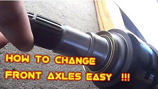 How to change front axles 2009  2013 Toyota Corolla [upl. by Zingale]