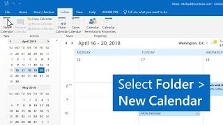 How to create multiple calendars in Outlook [upl. by Boatwright]