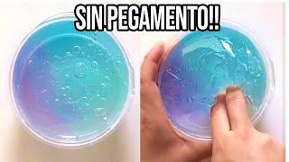 HAZ SLIME CON 1 INGREDIENTE💦 Probando Recetas SIN Pegamento [upl. by Sachs]