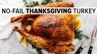 EASY THANKSGIVING TURKEY  how to cook and carve the BEST turkey recipe [upl. by Ycak]