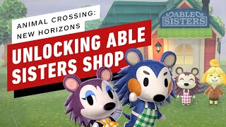 Animal Crossing New Horizons  How to Get the Able Sisters Shop [upl. by Judy]