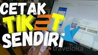 CARA CETAK TIKET KERETA API TRAVELOKA [upl. by Yekim]