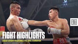 FIGHT HIGHLIGHTS  Julio Cesar Martinez vs Joel Cordova [upl. by Enelehcim122]