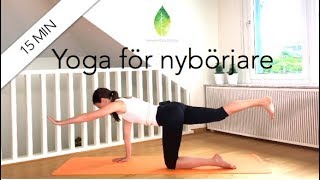 15 min yoga för nybörjare  Annas yoga studio [upl. by Legim]