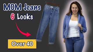 MOM JEANS How to Style for MOMS amp Women Over 40 [upl. by Iduj]