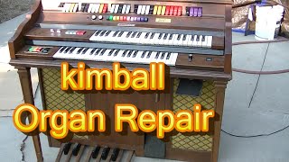 1972 Kimball Console Electric Home Organ with Leslie Speaker Resurrection [upl. by Icaj]