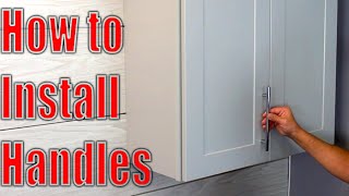 How to Install Cabinet Door Handles amp Pulls  Decorative Hardware Installation [upl. by Belamy]