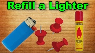 How to Refill a Lighter  Easy Way [upl. by Nirtak]