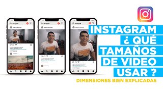 INSTAGRAM ¿Qué DIMENSIONES de VIDEO debo usar [upl. by Isej]