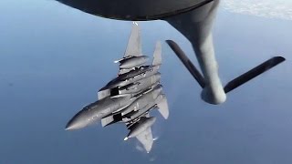 KC135 Stratotanker in Action  Aircraft Air Refueling [upl. by Gombach]